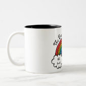 The Best Cousin Ever Rainbow Two-Tone Coffee Mug (Left)