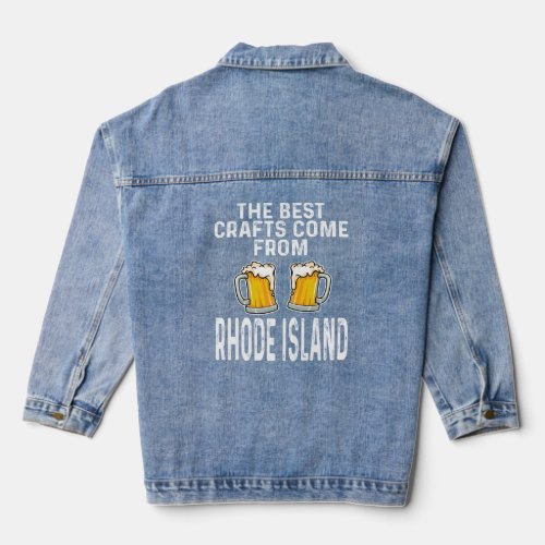 The Best Crafts Come From Rhode Island  Craft Beer Denim Jacket