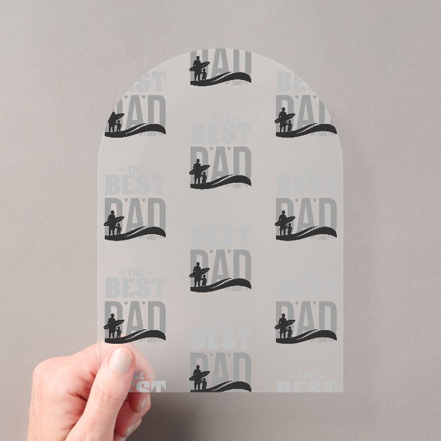 The Best Dad Ever Acrylic Invitations (Insitu (Handheld))