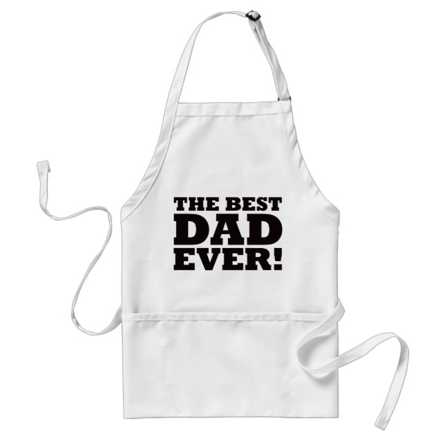 The Best Dad Ever Adult Apron (Front)