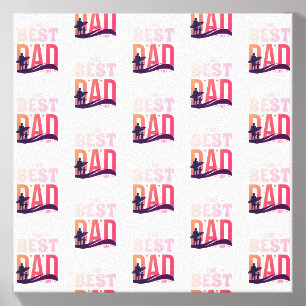 The Best Dad Ever Canvas Photo Tile