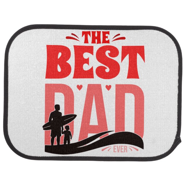 The Best Dad Ever Car Floor Mat (Rear)