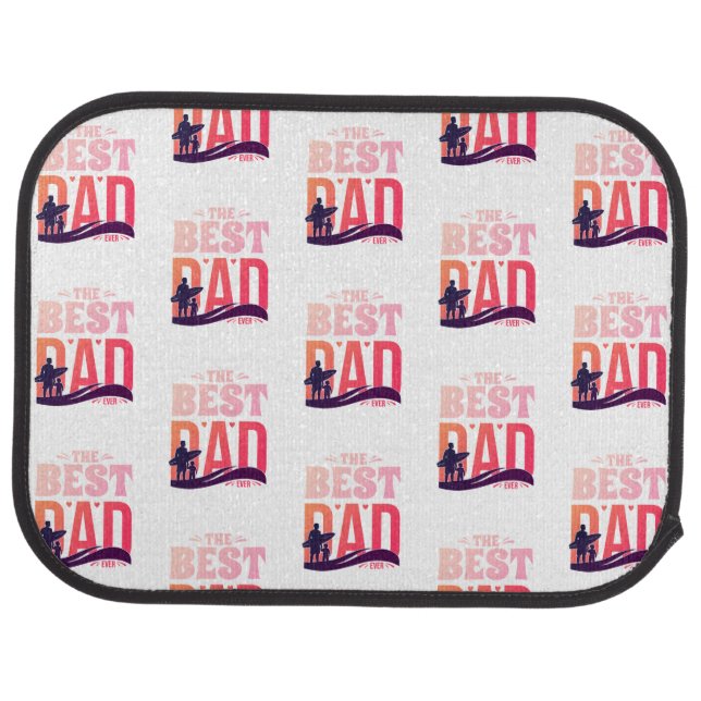 The Best Dad Ever Car Floor Mat (Rear)