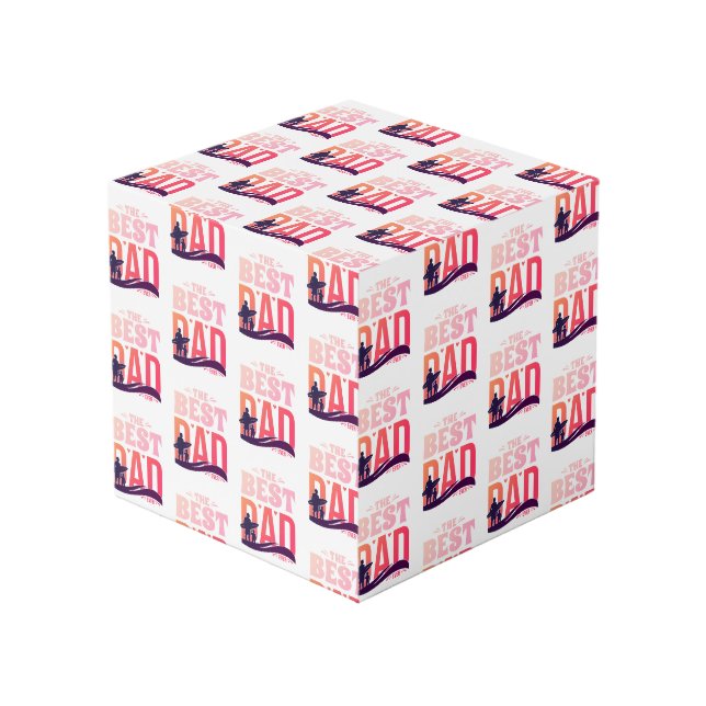 The Best Dad Ever Cube (Front Angled)