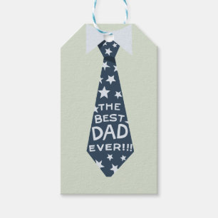 'The Best Dad Ever' Father's Day Birthday Gift Tags