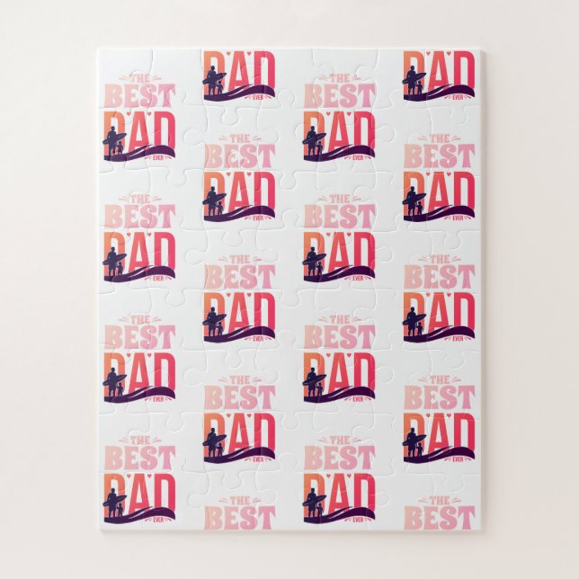 The Best Dad Ever Jigsaw Puzzle (Vertical)