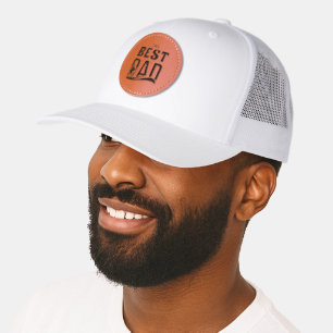 The Best Dad Ever Leather Patch Hat