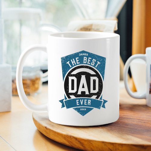 The Best Dad Ever Modern Fathers Day Gift Coffee Mug