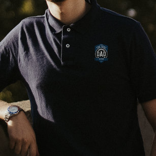 The Best Dad Ever Modern Father's Day Gift Polo Shirt