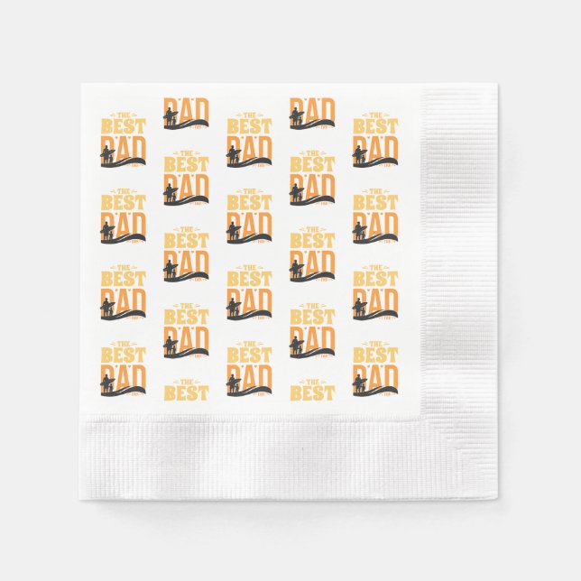 The Best Dad Ever Napkins (Front)