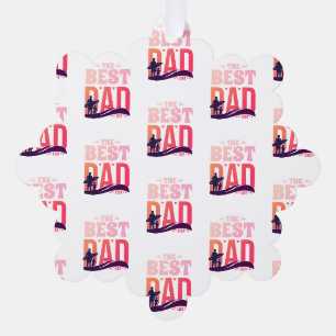 The Best Dad Ever Ornament Card