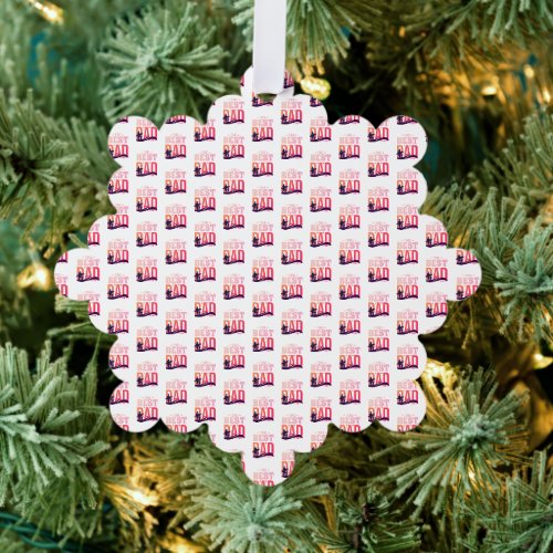 The Best Dad Ever Ornament Card