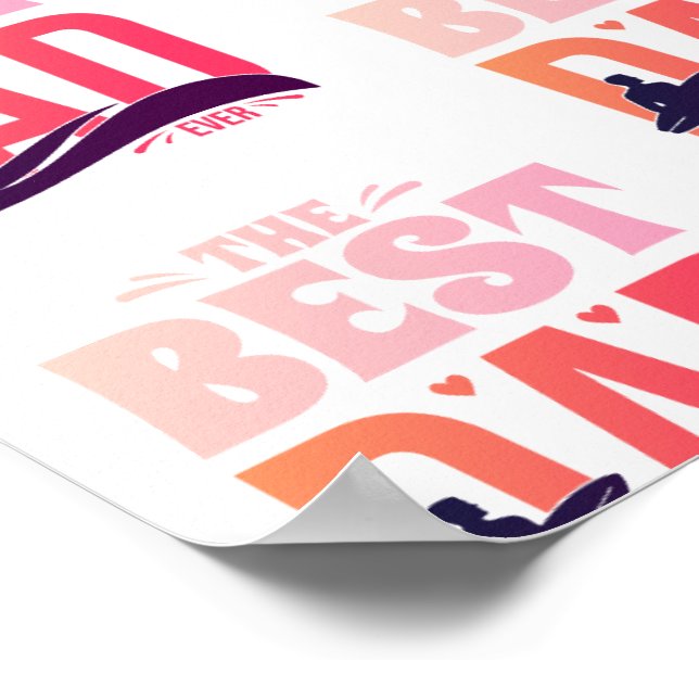 The Best Dad Ever Poster (Corner)