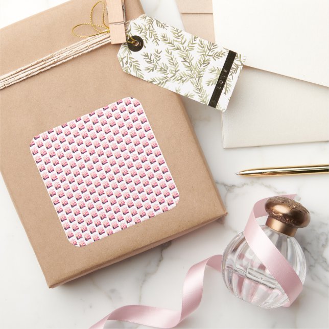 The Best Dad Ever Square Sticker (Gifting)