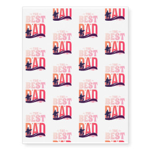 The Best Dad Ever Temporary Tattoos