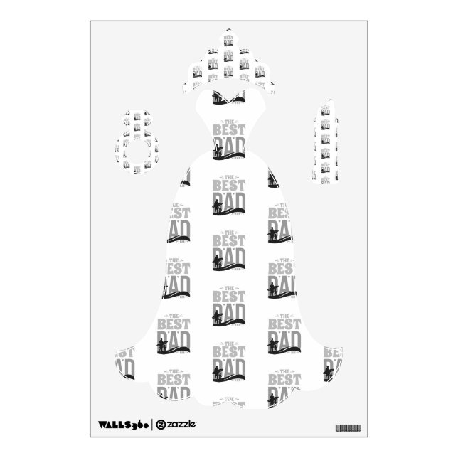 The Best Dad Ever Wall Decal (Front)
