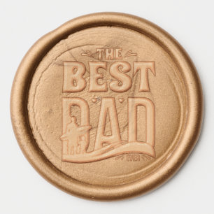 The Best Dad Ever Wax Seal Sticker