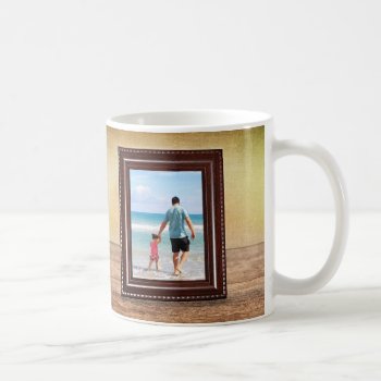 The Best Dad - Framed Editable Photo & Text Coffee Mug by Fanattic at Zazzle