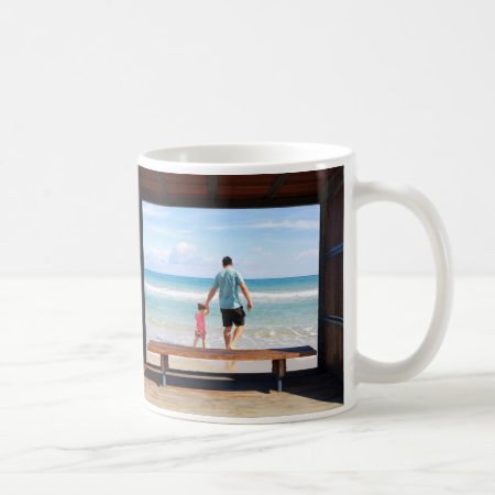 The Best Dad - Framed Editable Photo & Text Coffee Mug