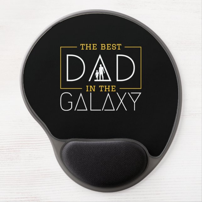 The Best Dad in The Galaxy Gel Mouse Pad (Front)