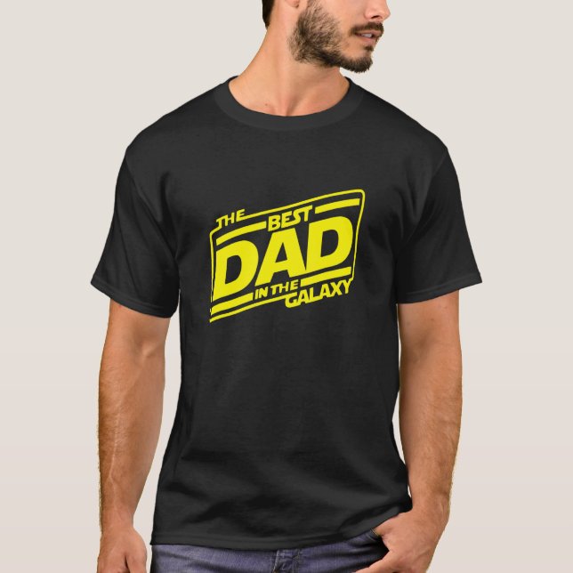 The Best Dad In The Galaxy Sci Fi T-Shirt (Front)