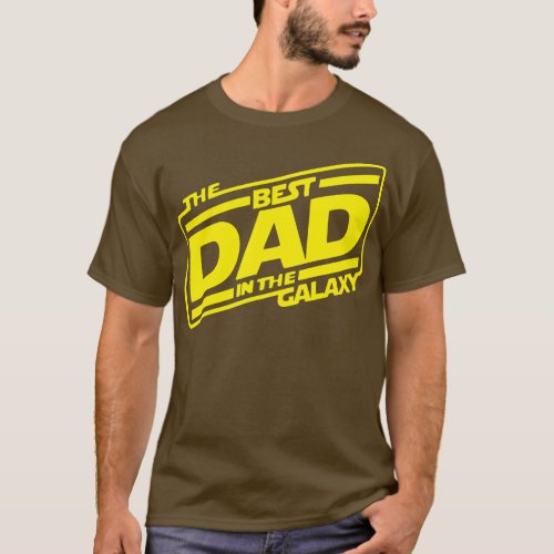 The Best Dad in the Galaxy Sci Fi  T_Shirt