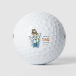 The Best Dad in the World Golf Balls