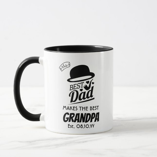 The Best DAD Makes The Best Grandpa Personalized Mug (Left)