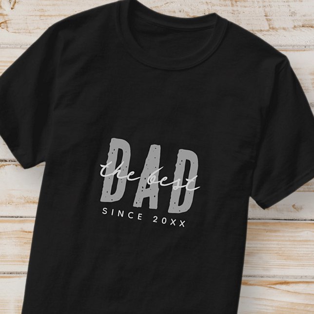 The Best Dad Since 20XX Modern Simple Preppy T-Shirt (Creator Uploaded)