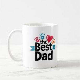 The Best Dad text design Coffee Mug