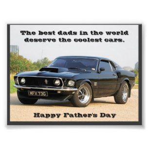 The Best Dads in the World Deserve the Coolest Car Photo Print