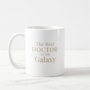 The Best Doctor in the Galaxy Typography Design Coffee Mug