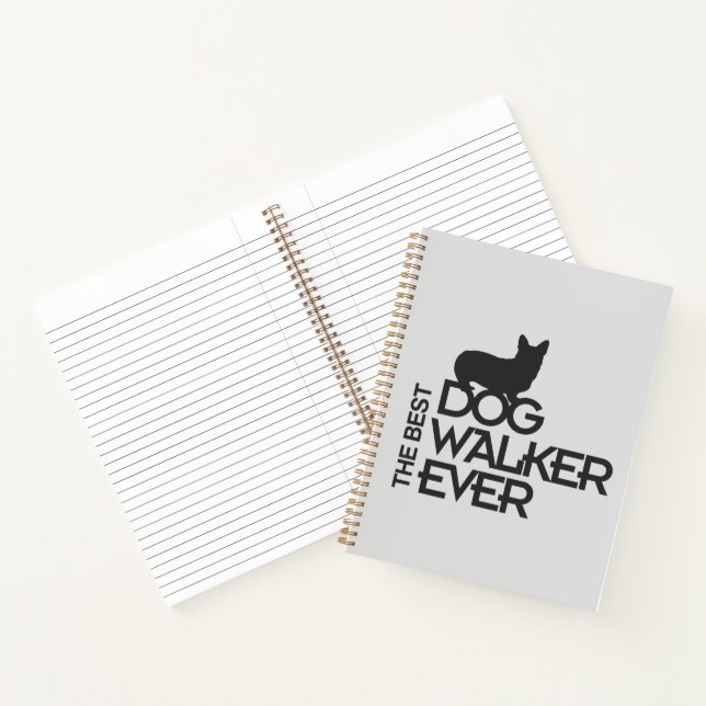 The Best Dog Walker Ever | Customizable Photo Notebook (Inside)