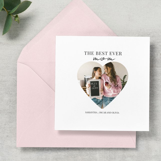 The Best Ever Mom Photo Heart  (Creator Uploaded)