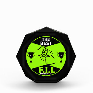 The Best Father-In Law Acrylic Award