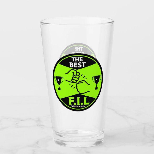 The Best Father-In Law Glass (Front)