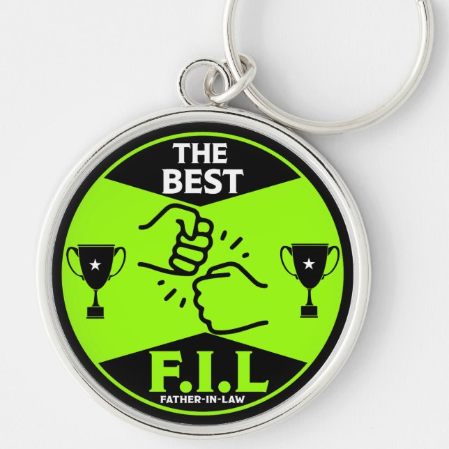 The Best Father-In Law Keychain (Front)