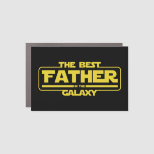 The Best Father In The Galaxy Fathers Day Gift Car Magnet