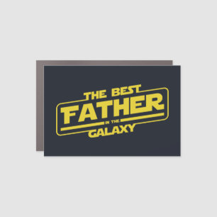 The Best Father In The Galaxy Fathers Day Gift Car Magnet
