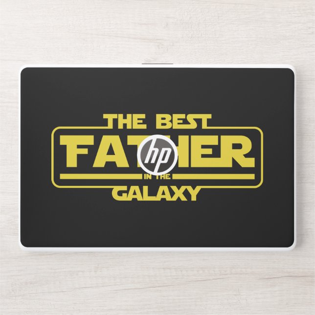 The Best Father In The Galaxy Fathers Day Gift HP Laptop Skin (Front)