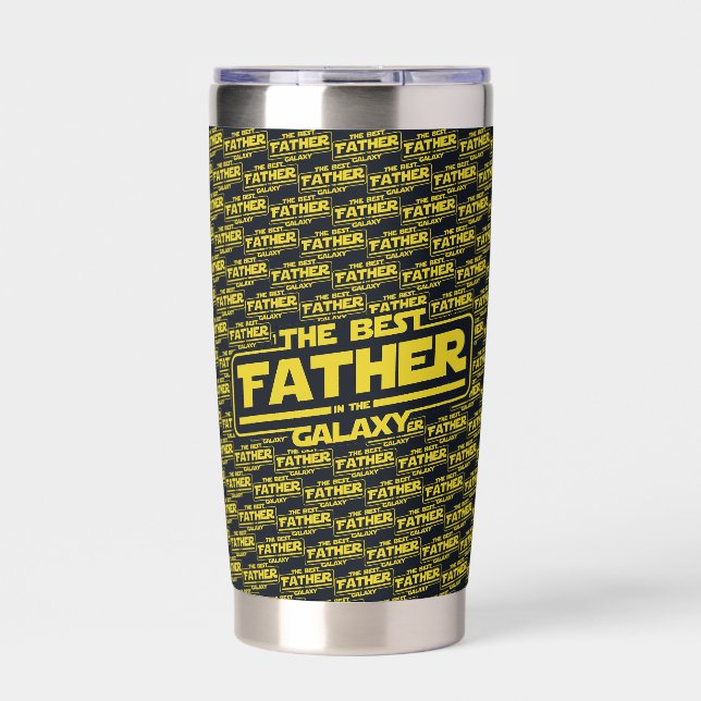 The Best Father In The Galaxy Fathers Day Gift Insulated Tumbler (Front)
