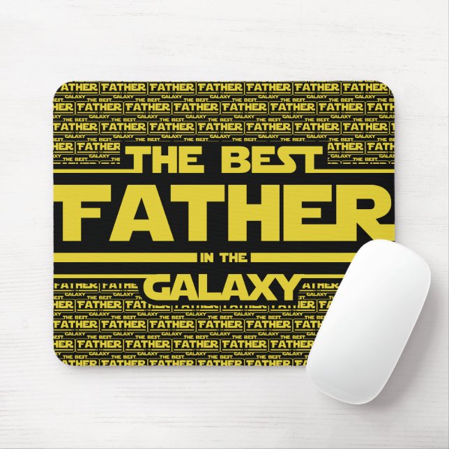 The Best Father In The Galaxy Fathers Day Gift Mouse Pad (With Mouse)