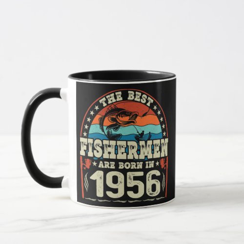 The Best Fishermen Are Born In 1956 Fishing Mug