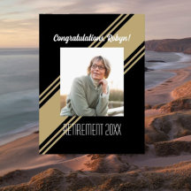 The Best from Group! Retiree Custom Photo Big Card