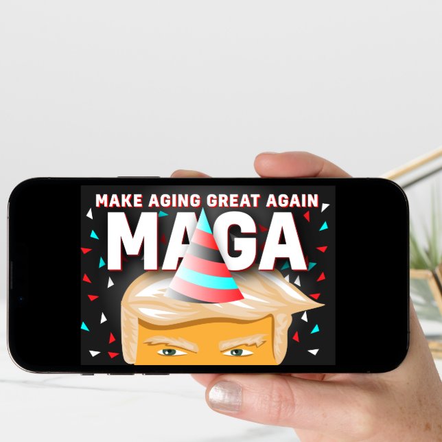 The Best Funny MAGA Donald Trump Birthday Card (Front Digital)