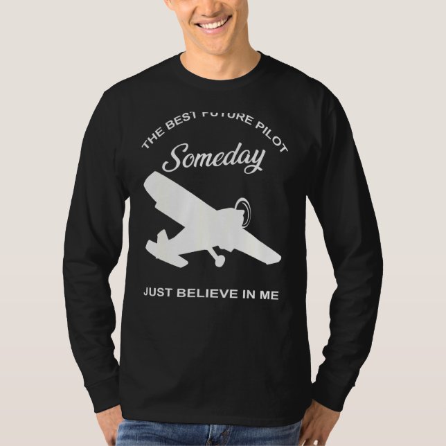 The Best Future Pilot Plane T-Shirt (Front)