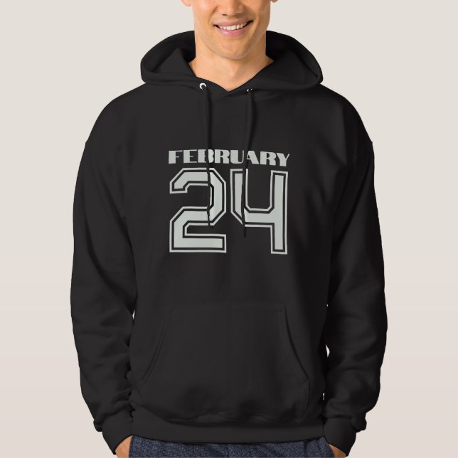 The Best Gift For Birthday February 24 Hoodie (Front)