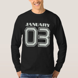 The Best Gift For Birthday January 3 Long Sleeve T-Shirt