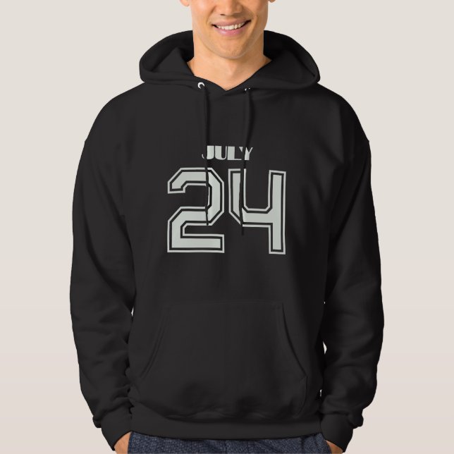 The Best Gift For Birthday July 24 Hoodie (Front)