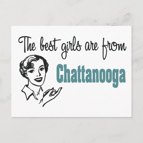The Best Girls are from Chattanooga Postcard